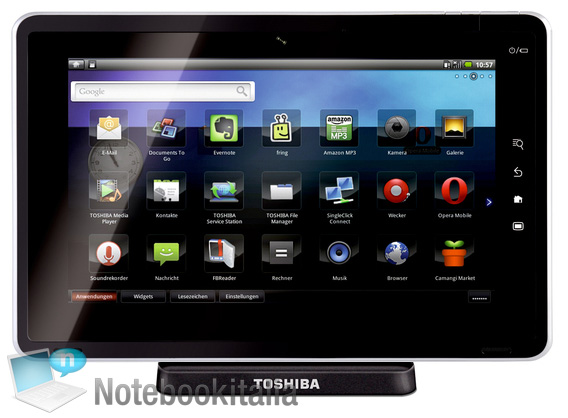 Toshiba выпускает планшетник на платформе NVIDIA Tegra 2